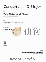 Concerto in G major for 2 flutes and piano or flute oboe and piano SS-245（1958 PDF版）