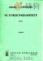 Ⅵ.Streichquartett op.81 stimmen 1964 PDF电子版封面