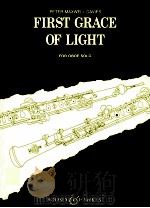 First Grace of Light for oboe solo AD 162 1995 PDF电子版封面