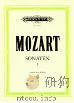 edition peters Nr.3315a Sonaten für Klavier und Violine band Ⅰ Herausgegeben von Arthur Schnabel und 1940 PDF电子版封面