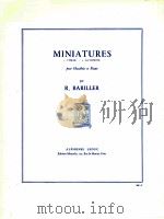 Miniatures pour Hautbois et piano 1961 PDF电子版封面