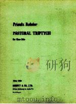 Pastoral Triptych for Oboe Solo edition 10636 1960 PDF电子版封面 Priaulx Rainier