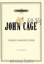 THIRD CONSTRUCTION Percussion Quartet（1970 PDF版）