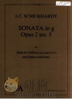 Sonata in g Opus 2 no.5 for oboe or violin or recorder in C and basso continuo N.M.106 1979 PDF电子版封面 J.C.Schickhardt
