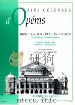 Airs Celebres d'Operas pour Flute ou Hautbois et Piano arrangement de armando ghidoni AL 29 091（1997 PDF版）