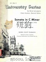 university series for wind instruments himie voxman general editor Sonata in C Minor from Methodisch PDF电子版封面 Georg Philipp Telemann
