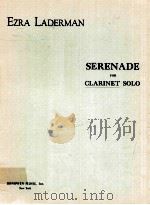Serenade for clarinet solo（1958 PDF版）