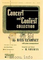 Concert and Contest collection for Bb Clarinet with piano accompaniment Piano Accompaniment PDF电子版封面 H.Voxman
