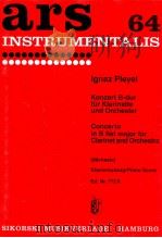 concerto b flat for clarinet and orchestra piano score ed.nr772k（1974 PDF版）