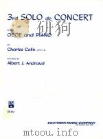 3rd solo de concert for oboe and piano opus 40 SS-511 PDF电子版封面 Charles Colin and albert j.and