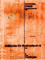 3 Pieces for clarinet Bb 1997 05 330   1997  PDF电子版封面     