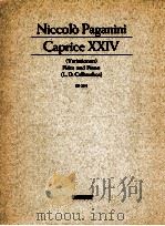 Caprice XXIV Variationen flote und piano ed 2398 1963 PDF电子版封面