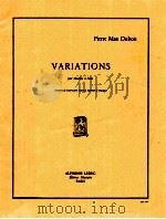 Variations pour Hautbois et Piano concours du conservatoire national superieur de musique 1963 PDF电子版封面