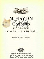 johann michael Haydn Concerto in Sib maggiore per violino e orchestra d'archi riduzione per vio   1988  PDF电子版封面     