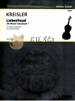 Liebesleid Alt-Wiener Tanzweisen 1 for Violin and Piano Fritz Kreisler Klassische Manuskripte No.10 1910 PDF电子版封面