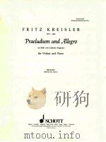 klassische manuskripte Nr.5 Praeludium und Allegro im stile von Gaetano Pugnani fur Violine und Pian（1938 PDF版）