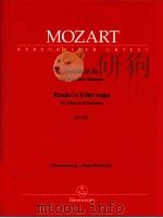 Rondo in E-flat major for Horn and Orchestra KV 371 piano reduction BA 5329a 1995 PDF电子版封面 W.A.Mozart