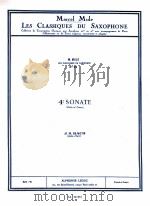 m.muleles classioues du saxophone No 91 4e sonate fl?te et piano AL 20 831 1951 PDF电子版封面 J.S.Bach