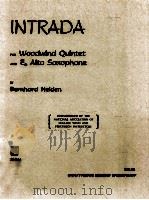 intrada for woodwind quintet and Eb alto saxophone SS-924（1970 PDF版）