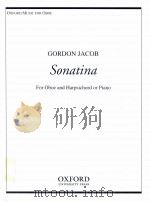 Sonatina for Oboe and Harpsichord or Piano 1963 PDF电子版封面 Gordon Jacob
