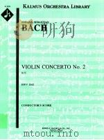 Violin Concerto No.2 in E BWV 1042 A 1239 PDF电子版封面 Johann Sebastian Bach