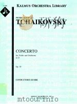 Concerto for Violin and Orchestra in D Op.35 A 2196 PDF电子版封面 Peter Ilich Tchaikovsky