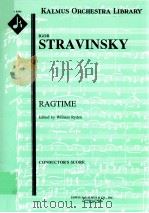 Ragtime A 8499 1999 PDF电子版封面 Igor Stravinsky