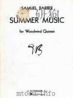 summer music for woodwind quintet（ PDF版）