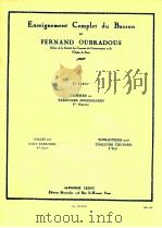 enseignement complet du basson 1er cahier AL.19634 1988 PDF电子版封面