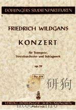 Konzert fur Trompet 1971 PDF电子版封面 Streichorchester und Schlagwer