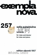 Iamento for tuba and piano h.s1957 1991 PDF电子版封面