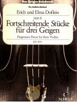 Das Geigen-Schulwerk the doflein-method progressive for three violin Heft Ⅱ ED 4757 1988 PDF电子版封面