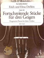 Das Geigen-Schulwerk the doflein-method progressive for three violin Heft Ⅲ ED 5160 1992 PDF电子版封面