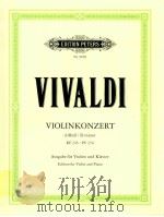 edition peters Nr.9058 Konzert D-Moll für Violine und Streichorchester RV 245/PV 276 1968 PDF电子版封面