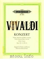 edition peters Nr.4379 Konzert E-Dur for Violin Strings and Basso continuo from >>L'estro 1961 PDF电子版封面