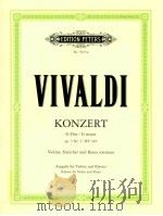 edition peters Nr.9453a Konzert G-Dur für Violine streicher und Basso continuo Opus 3（1977 PDF版）