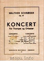 concerto for Trumpet and Orchestra arrangement for Trumpet and piano Ⅲ op.45 1946 PDF电子版封面