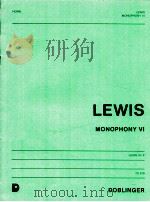 Monophony Ⅵ Horn in F 05 618（1984 PDF版）