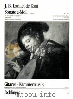 Sonata a-Moll for Treble Recorder Flute Violin Oboe and Guitar op.1 Nr.1 GKM 13 1958 PDF电子版封面