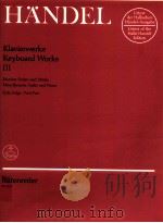 Keyboard works Ⅲ miscellaneous Suites and pieces first part BA 4222 1970 PDF电子版封面