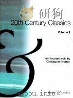 20th century Classics Volume 2 ARRFOR SOLO 1989 PDF电子版封面