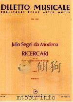 diletto musicale DM 1208 Ricerari Ⅶ-XI Rudolf Hofst?tter/Bernhard Trebuch Heft 2 1995 PDF电子版封面