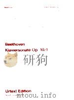 piano sonata Op.10/1 oppitz UT 50111 1986 PDF电子版封面 Ludwig van Beethoven