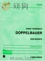 doppelbauer duo-sonate klarinette in a & fagott 06 316 1985 PDF电子版封面