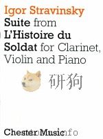suite from L'Histoire du soldat The Soldier's Tale for clarinet violin and piano arranged 1989 PDF电子版封面
