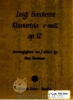 Klaviertrio e-moll op.12 1971 PDF电子版封面
