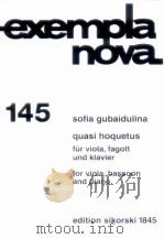 quasi hoquetus for violin bassoon and piano 1991 PDF电子版封面