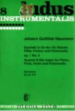 quintet for piano flute violin and cello in E flat major op.1 nr.5 ed.nr.275 1954 PDF电子版封面