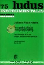 Trio sonata inF for oboe violin and continuo ed.nr.593 1962 PDF电子版封面