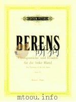 edition peters Nr.3188 übungsstücke und Etüden für die Linke Hand Opus 89 piano PDF电子版封面 Hermann Berens